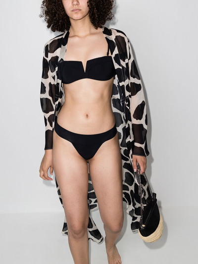 Shop Alexandra Miro Lola High-cut Bikini Bottoms In Schwarz