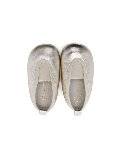 Bonpoint Metallic Slip-on Ballerinas In Gold