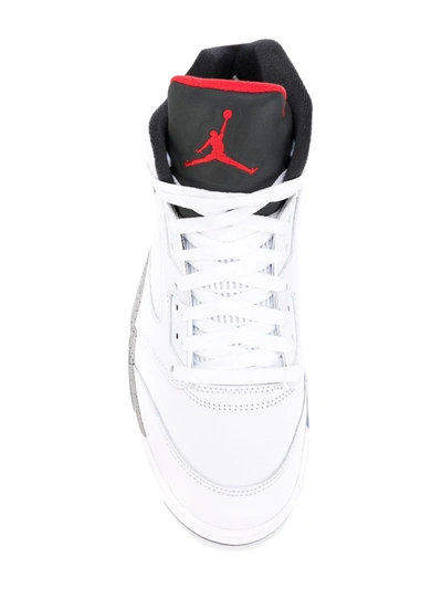 Shop Nike Air Jordan 5 Retro "cement" Sneakers In White