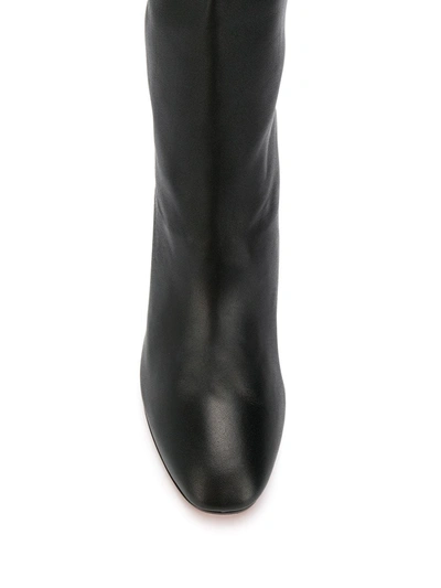 Shop Aquazzura Aqua Boogie 85mm Knee-high Boots In Black