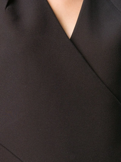 Shop Safiyaa Tasha Cap Sleeve Top In Black