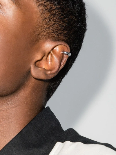 Shop Tom Wood Chunky-design Ear Cuff In Silver