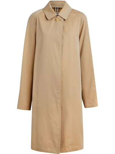 Shop Burberry The Camden Car Coat In Brown