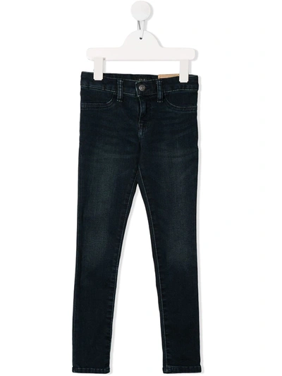 Shop Ralph Lauren Mid-rise Skinny Jeans In Blue