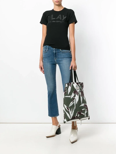 Comme Des Garçons Play Printed T-shirt In Black