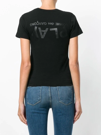 Comme Des Garçons Play Printed T-shirt In Black