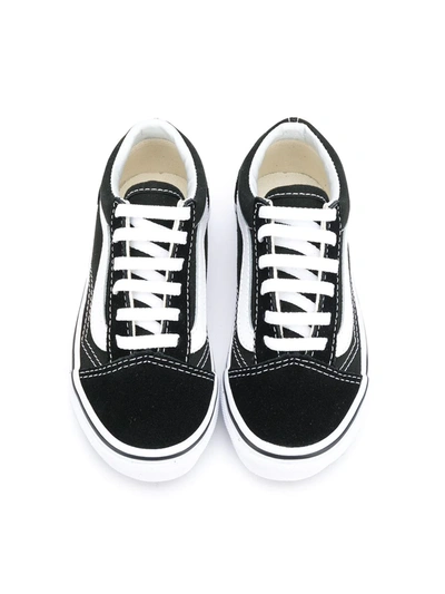 Shop Vans Flat Lace-up Sneakers In Black