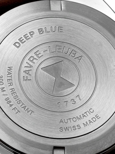 Shop Favre Leuba Deep Blue 44mm In Gunmetal