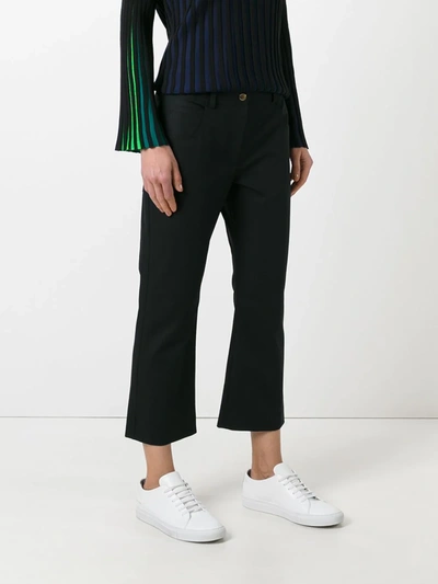 Shop Kenzo Fit And Flare Jeans In Black