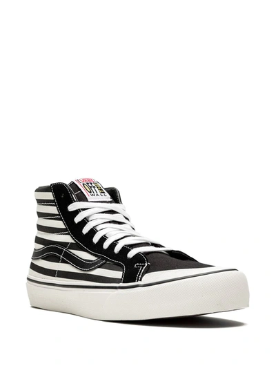 Shop Vans Sk8-hi 138 Sf "stripes" Sneakers In Black