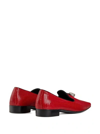 Shop Giuseppe Zanotti Elio Dice Loafers In Red