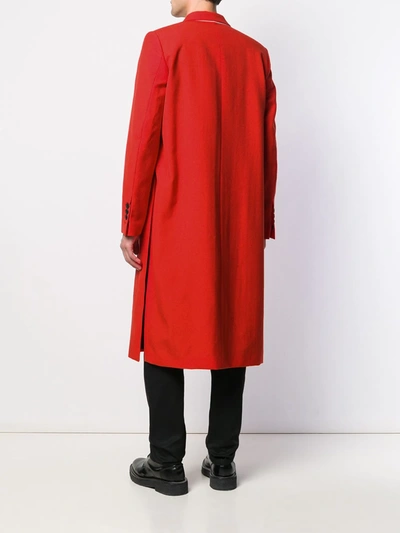 Shop Ami Alexandre Mattiussi Two-buttons Coat In Red