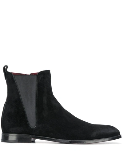 Shop Dolce & Gabbana Giotto Suede Ankle Boots In Black