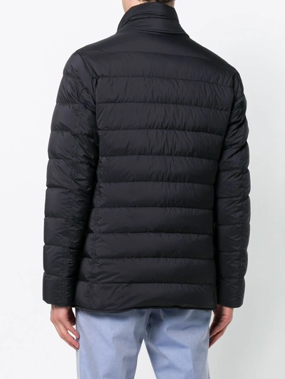 Herno Double Layer Down Jacket In Blue