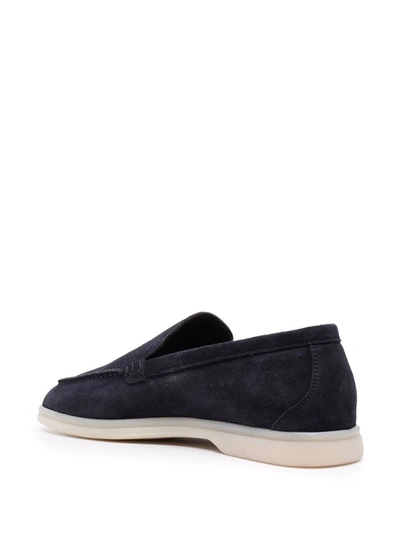 Scarosso Ludovica Suede Loafers In Blue