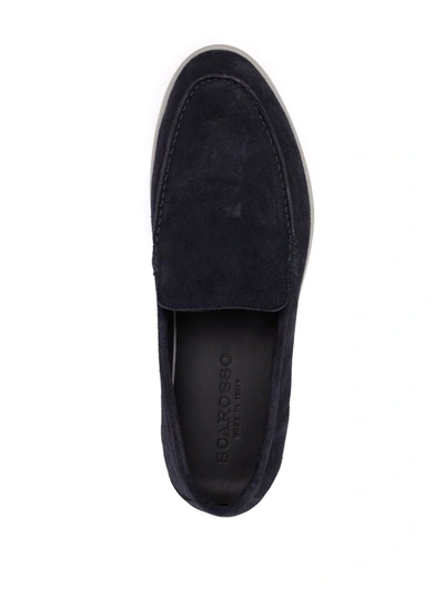Scarosso Ludovica Suede Loafers In Blue