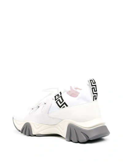 Shop Versace Gianni  Low-top Sneakers In White