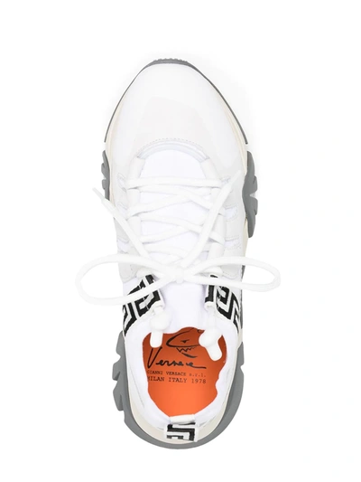 Shop Versace Gianni  Low-top Sneakers In White