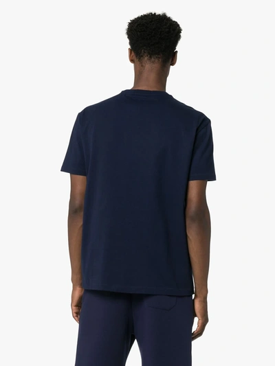 Shop Polo Ralph Lauren Logo Printed T-shirt In Blue