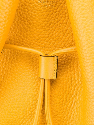 Shop Mulberry Millie Drawstring Tote Bag In Yellow