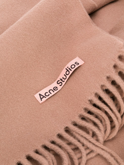 Acne Studios Canada Nr New Fringed Scarf In Neutrals