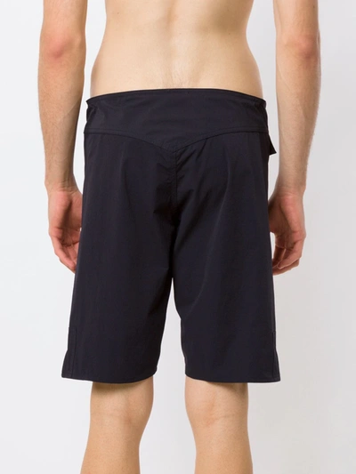 Shop Amir Slama Mid-rise Swim Shorts In Black