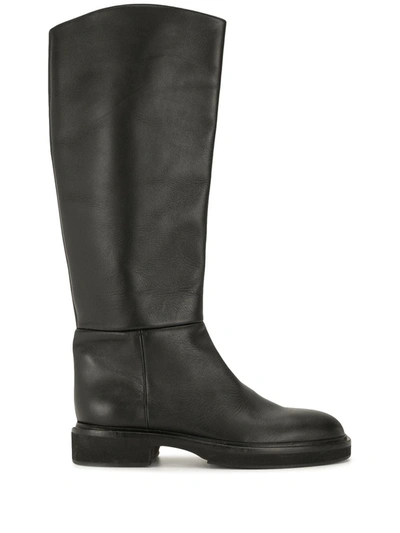Shop Khaite Derby Calf-length Boots In Black