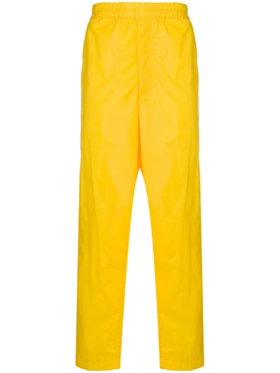 Shop Comme Des Garçons Shirt Side Panel Track Pants In Yellow