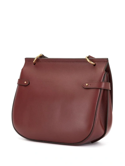 Shop Mulberry Amberley Satchel Bag In Red