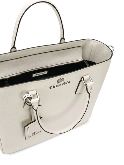 Church's Guilford St James Leather Tote Bag In Grey