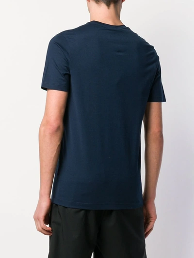 Paul & Shark Embroidered Logo T-shirt In Blue