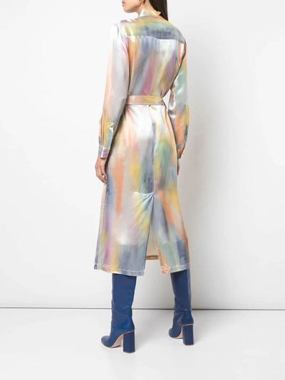 Shop Sies Marjan Belted Shirt Dress In Multicolour
