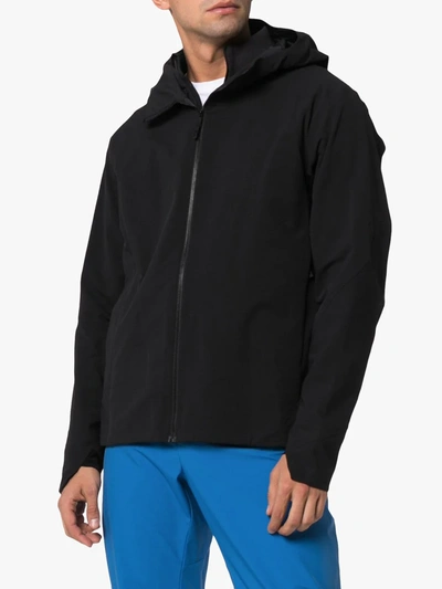 Shop Arc'teryx Isogon Mx Hooded Jacket In Black