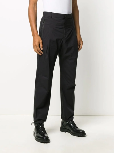 Shop Givenchy Drawstring Hems Trousers In Black
