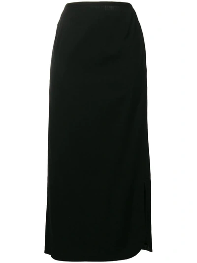 Pre-owned Yohji Yamamoto Vintage Mid-length Pencil Skirt In Black