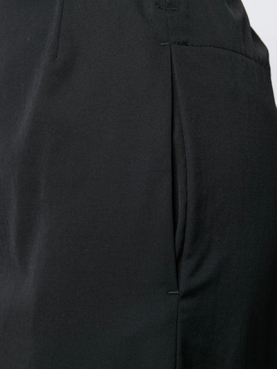 Pre-owned Yohji Yamamoto Vintage 古着中长款铅笔裙 - 黑色 In Black