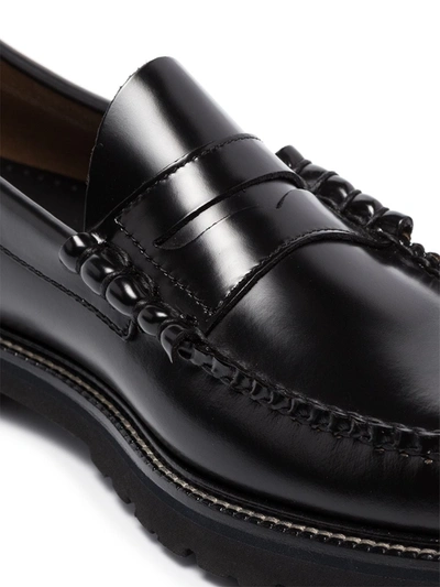 G.h. Bass & Co. Weejuns 90s Larson Polished-leather Penny Loafers In Black