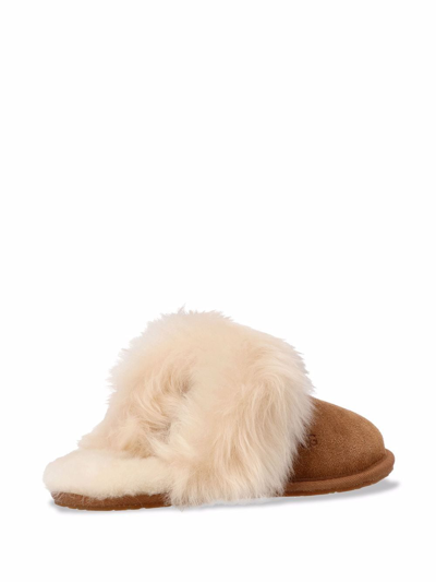 Shop Ugg Scuff Sis Slippers In Brown