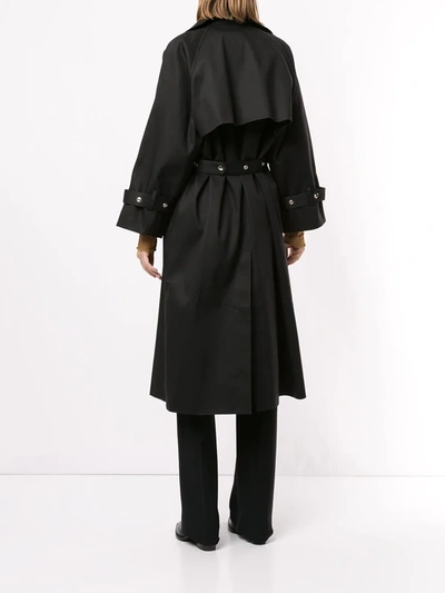Shop Boyarovskaya Pin-embellished Coat In Black