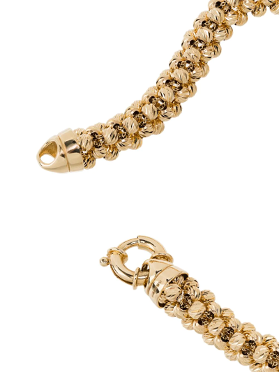 Shop Adina Reyter 14kt Yellow Gold Diamond-cut Chunky-chain Bracelet