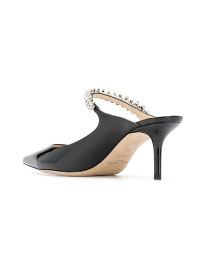 Shop Jimmy Choo Bing 65mm Patent Leather Mules In Black