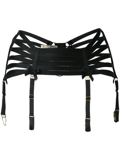 Shop Bordelle Webbed Suspender In Black