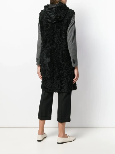 Shop Drome Fur Waistcoat In Black