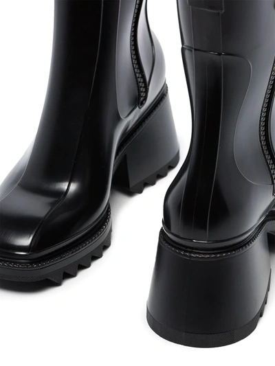CHLOÉ BETTY 50MM RAIN BOOTS - 黑色