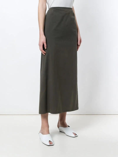 Pre-owned Jil Sander Vintage Straight Midi Skirt In Green