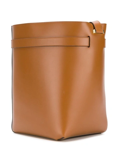 Shop Victoria Beckham Twin Bucket Bag In Brown