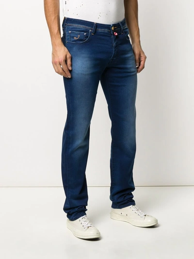 Shop Jacob Cohen Mid-rise Skinny Jeans In Blue