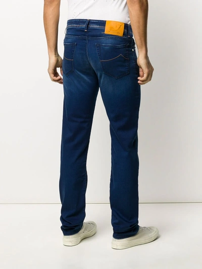 Shop Jacob Cohen Mid-rise Skinny Jeans In Blue