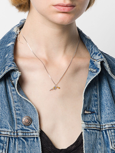 True Rocks Pistol Pendant Necklace In Silver