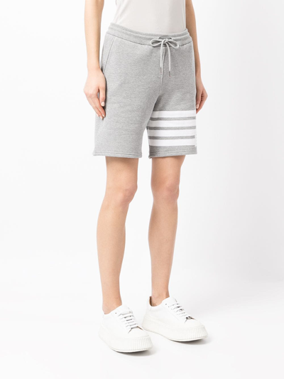 Thom Browne 4-bar Shorts In Grey